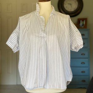 Madewell Courier Button Back Shirt Stripe